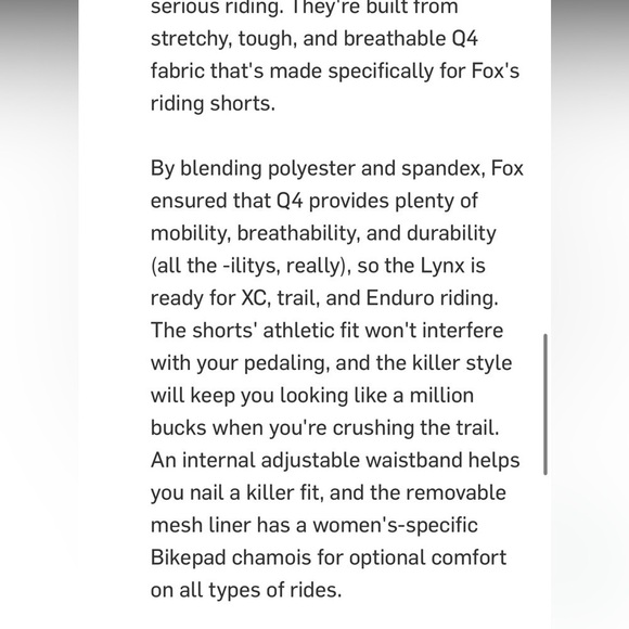 FOX RACING ‘Lynx’ Mountain Bike Shorts - Picture 4 of 13